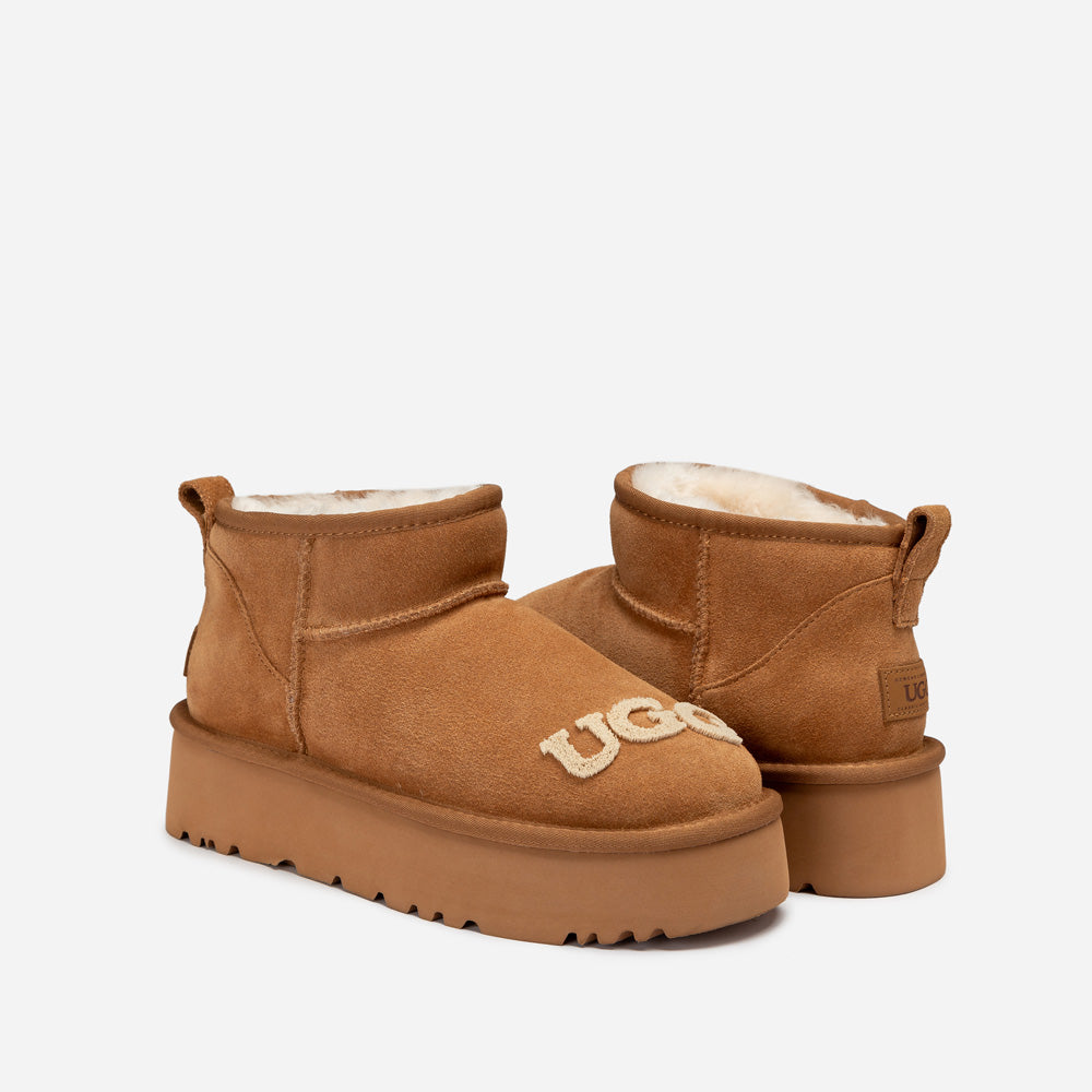 Ugg Classic Dana Emb Logo Platform Ultra Boot-Women UGG-PEROZ Accessories