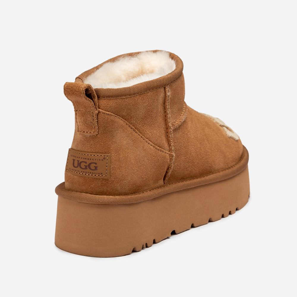 Ugg Classic Dana Emb Logo Platform Ultra Boot-Women UGG-PEROZ Accessories