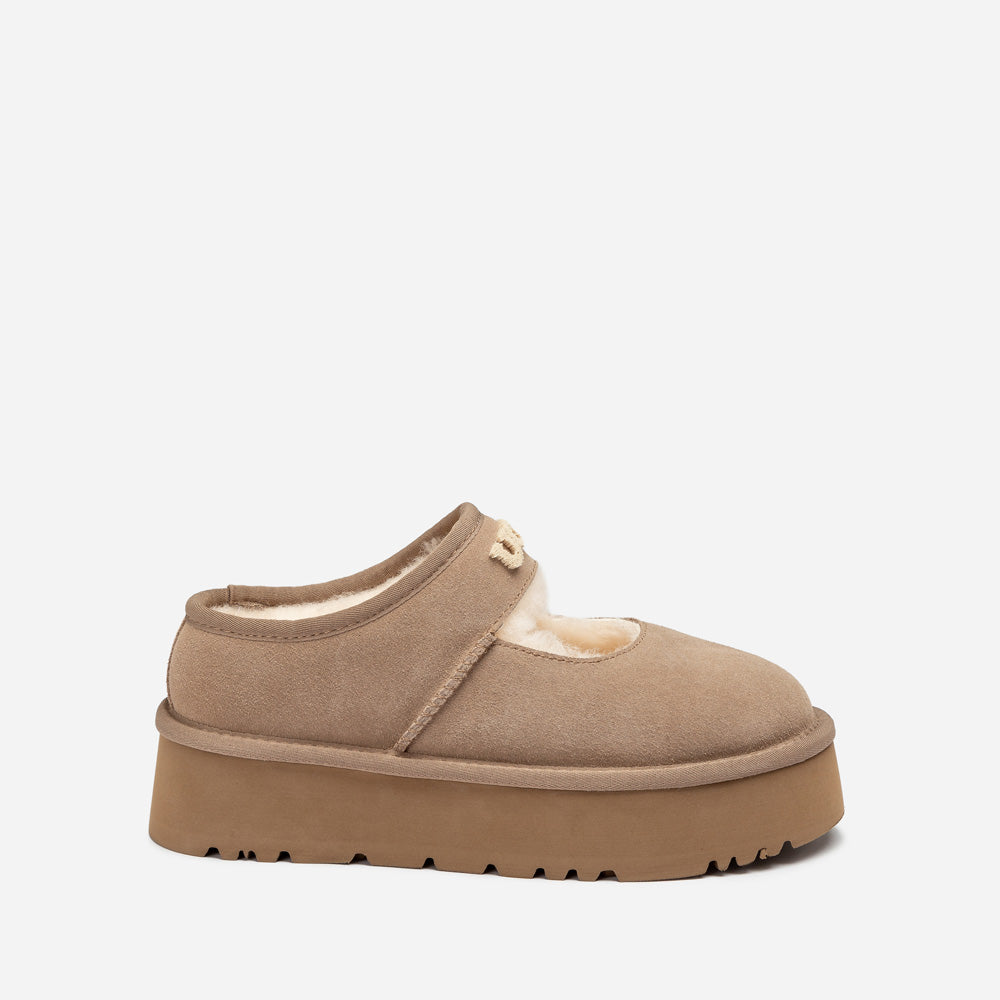 Ugg Mary Jane Emb Logo Platform-Women Moccasins Loafers-PEROZ Accessories