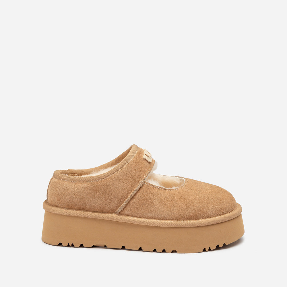 Ugg Mary Jane Emb Logo Platform-Women Moccasins Loafers-PEROZ Accessories