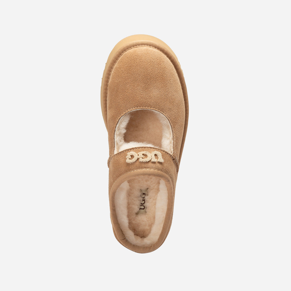 Ugg Mary Jane Emb Logo Platform-Women Moccasins Loafers-PEROZ Accessories