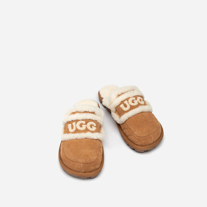 Ugg Violet Matelasse Shearling Slipper-Women Slippers-PEROZ Accessories