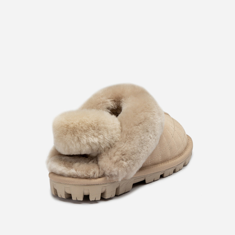Ugg Coquette Matelasse Emb Logo Slipper( Detachable Feature)-Women Slippers-PEROZ Accessories