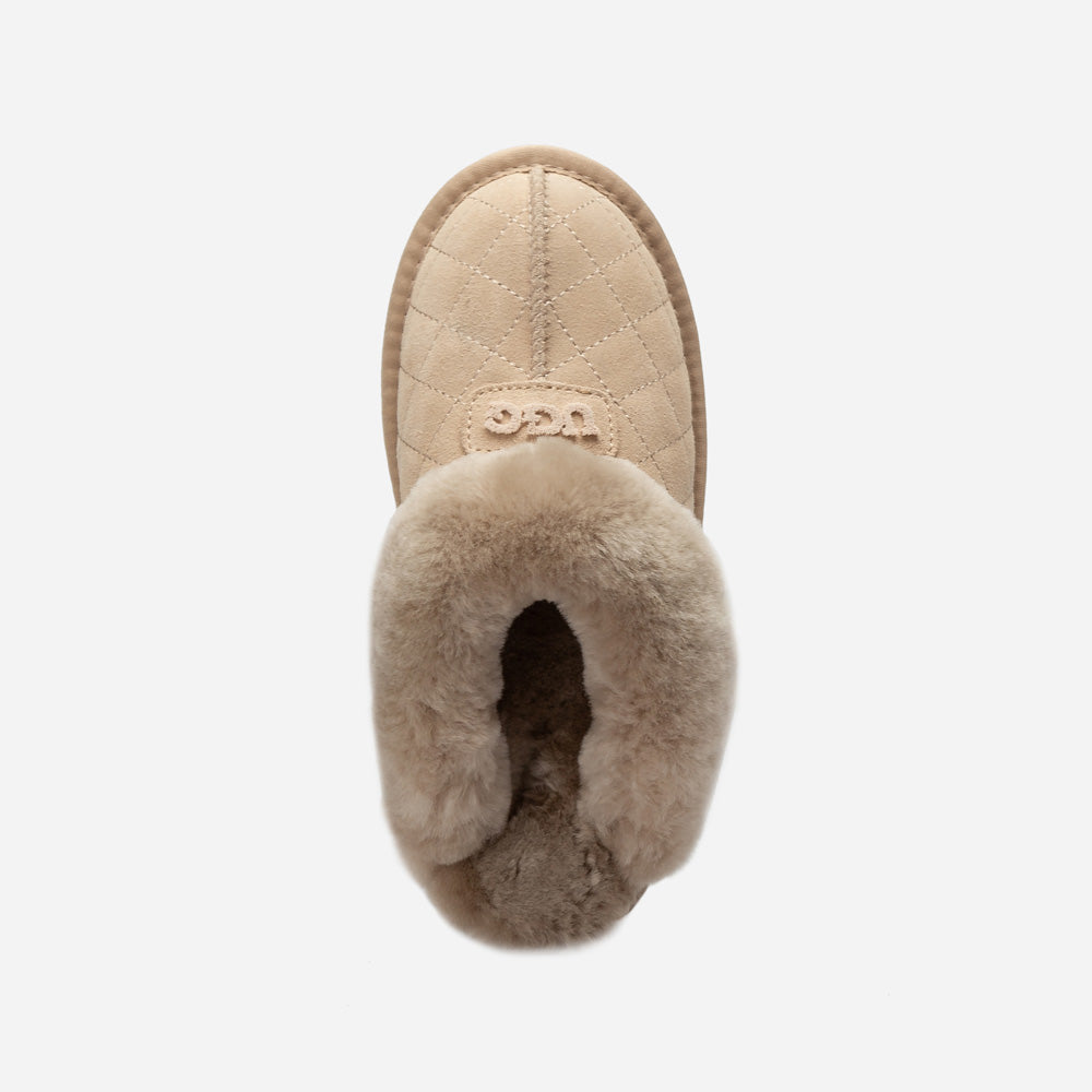 Ugg Coquette Matelasse Emb Logo Slipper( Detachable Feature)-Women Slippers-PEROZ Accessories