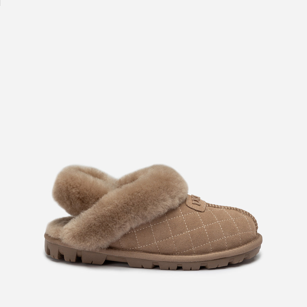 Ugg Coquette Matelasse Emb Logo Slipper( Detachable Feature)-Women Slippers-PEROZ Accessories