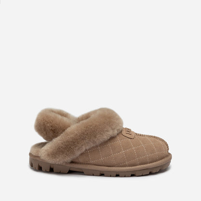 Ugg Coquette Matelasse Emb Logo Slipper( Detachable Feature)-Women Slippers-PEROZ Accessories