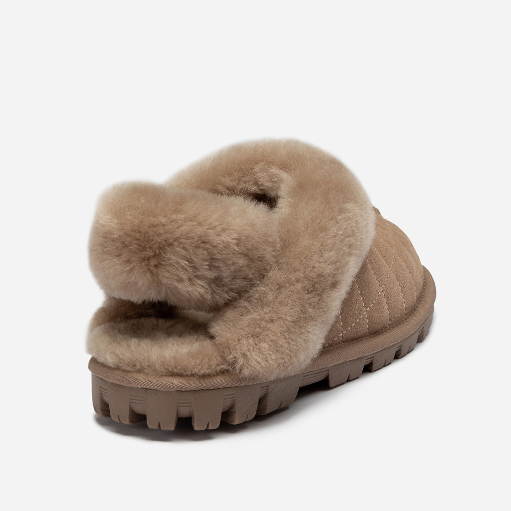 Ugg Coquette Matelasse Emb Logo Slipper( Detachable Feature)-Women Slippers-PEROZ Accessories
