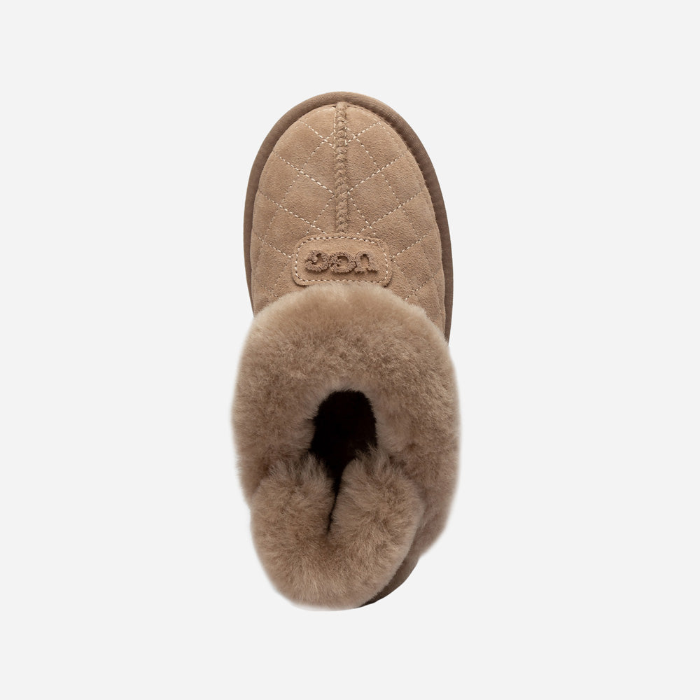 Ugg Coquette Matelasse Emb Logo Slipper( Detachable Feature)-Women Slippers-PEROZ Accessories