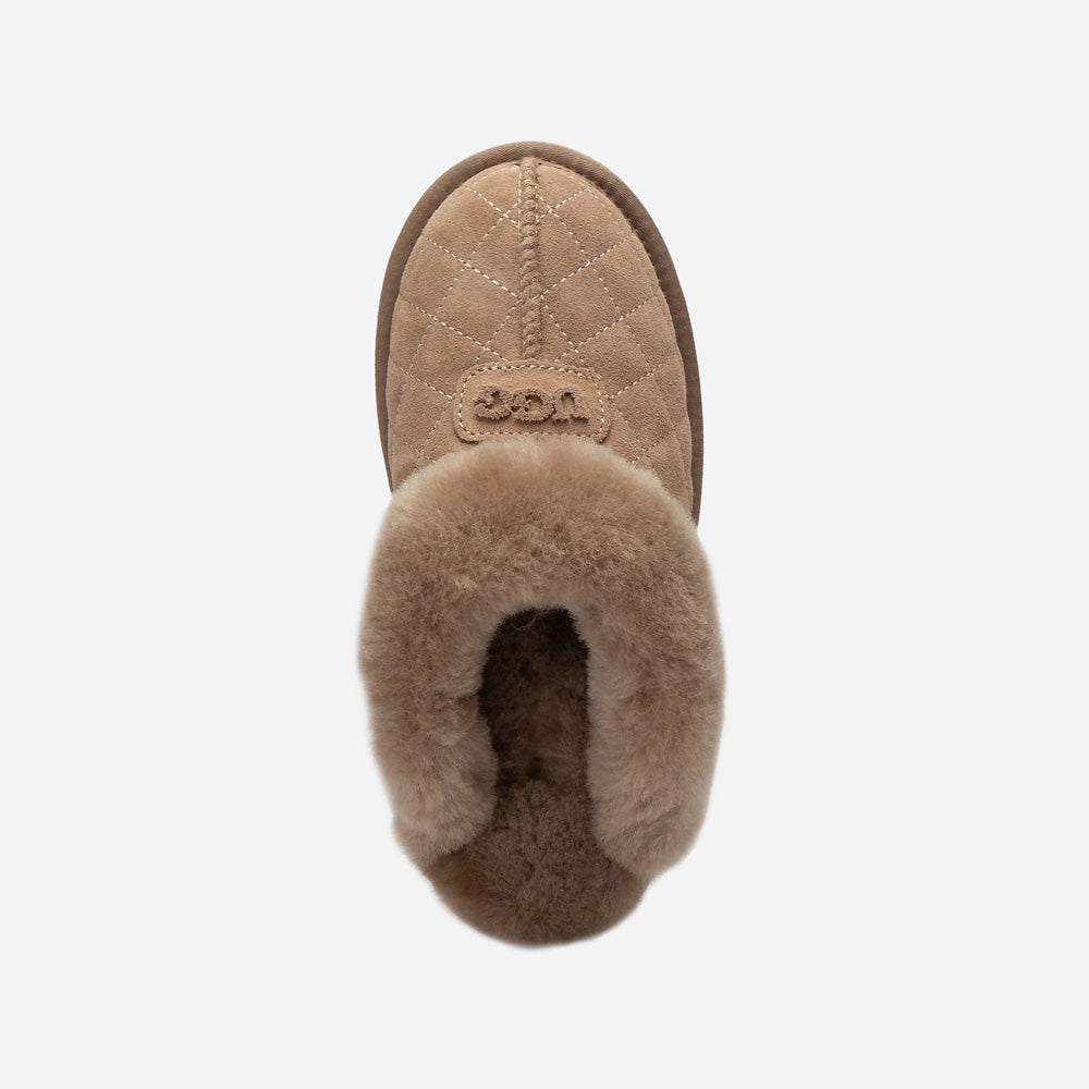 Ugg Coquette Matelasse Emb Logo Slipper( Detachable Feature)-Women Slippers-PEROZ Accessories