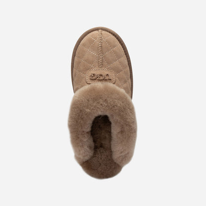 Ugg Coquette Matelasse Emb Logo Slipper( Detachable Feature)-Women Slippers-PEROZ Accessories