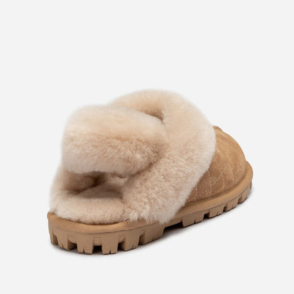 Ugg Coquette Matelasse Emb Logo Slipper( Detachable Feature)-Women Slippers-PEROZ Accessories