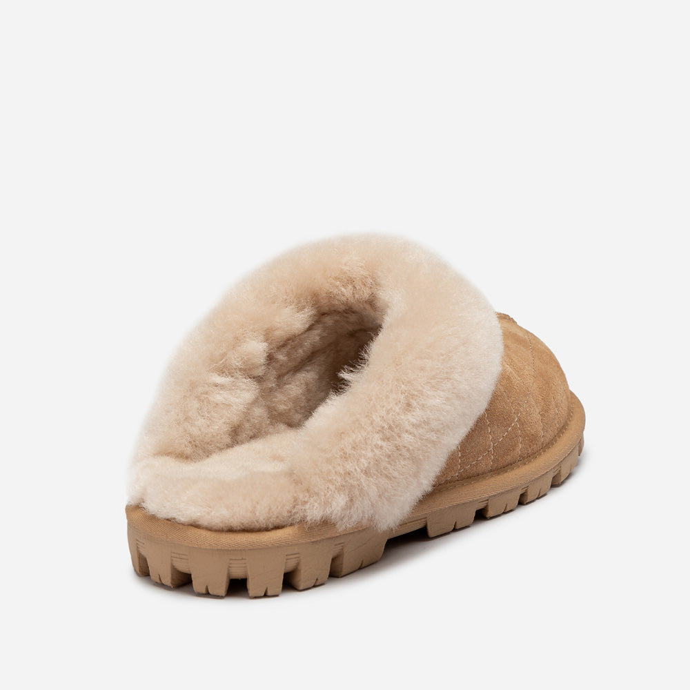 Ugg Coquette Matelasse Emb Logo Slipper( Detachable Feature)-Women Slippers-PEROZ Accessories