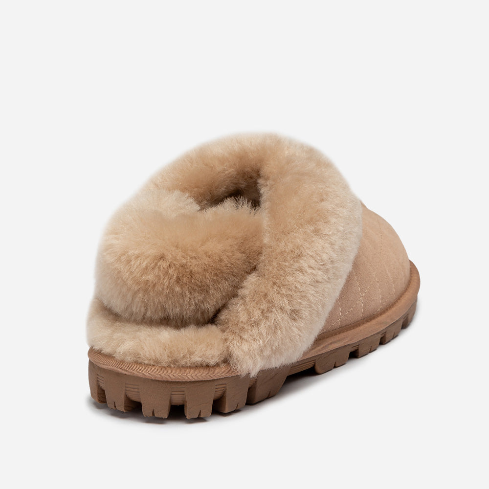 Ugg Coquette Matelasse Emb Logo Slipper( Detachable Feature)-Women Slippers-PEROZ Accessories