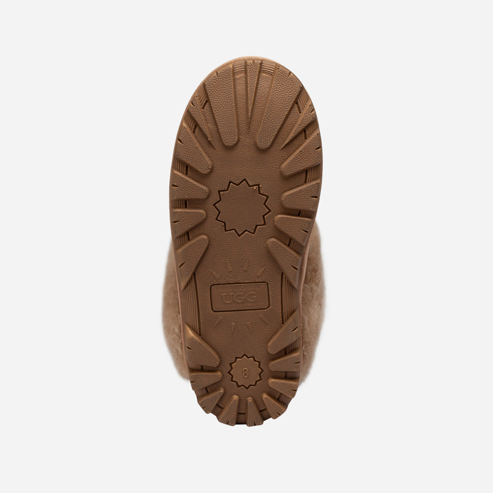 Ugg Coquette Matelasse Emb Logo Slipper( Detachable Feature)-Women Slippers-PEROZ Accessories