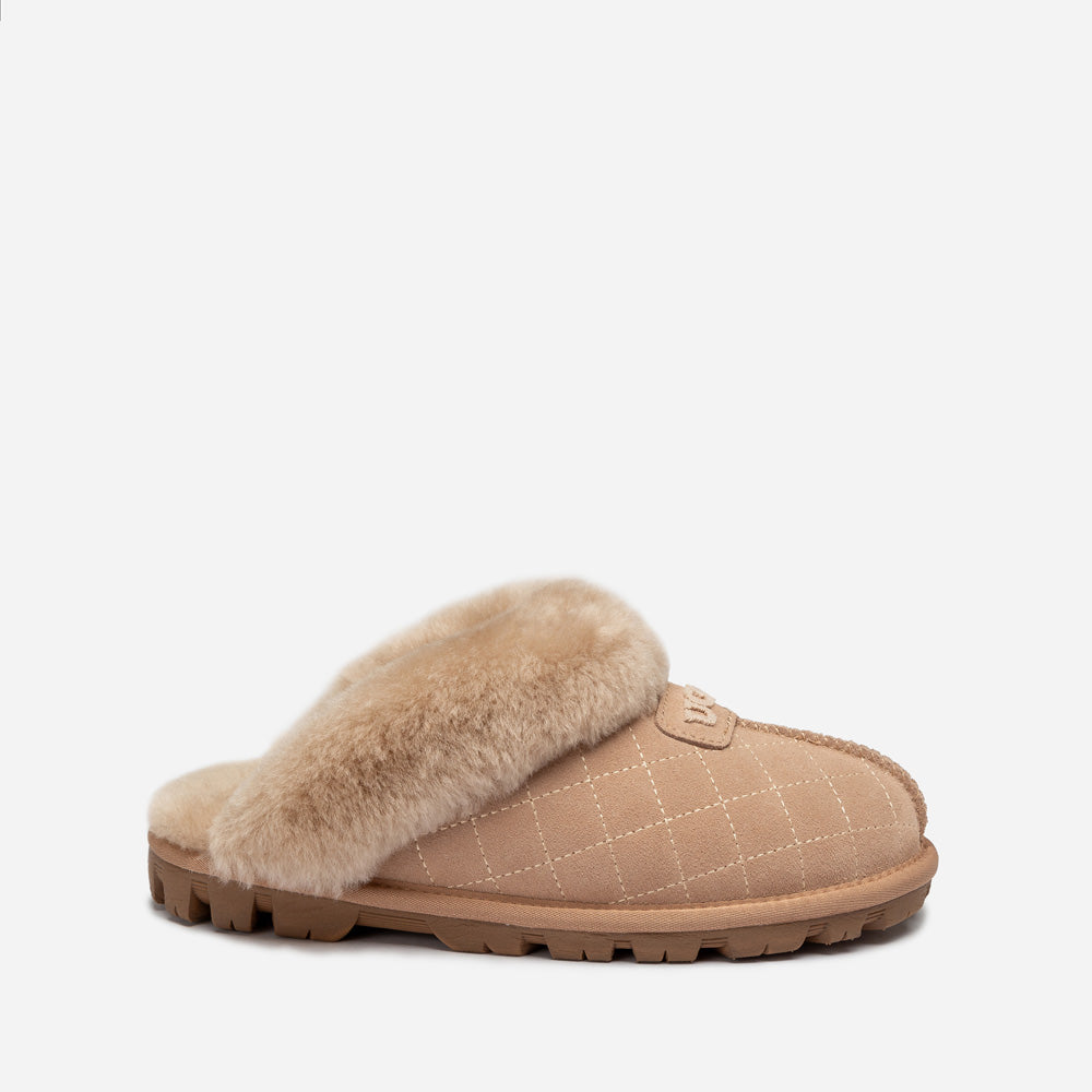 Ugg Coquette Matelasse Emb Logo Slipper( Detachable Feature)-Women Slippers-PEROZ Accessories