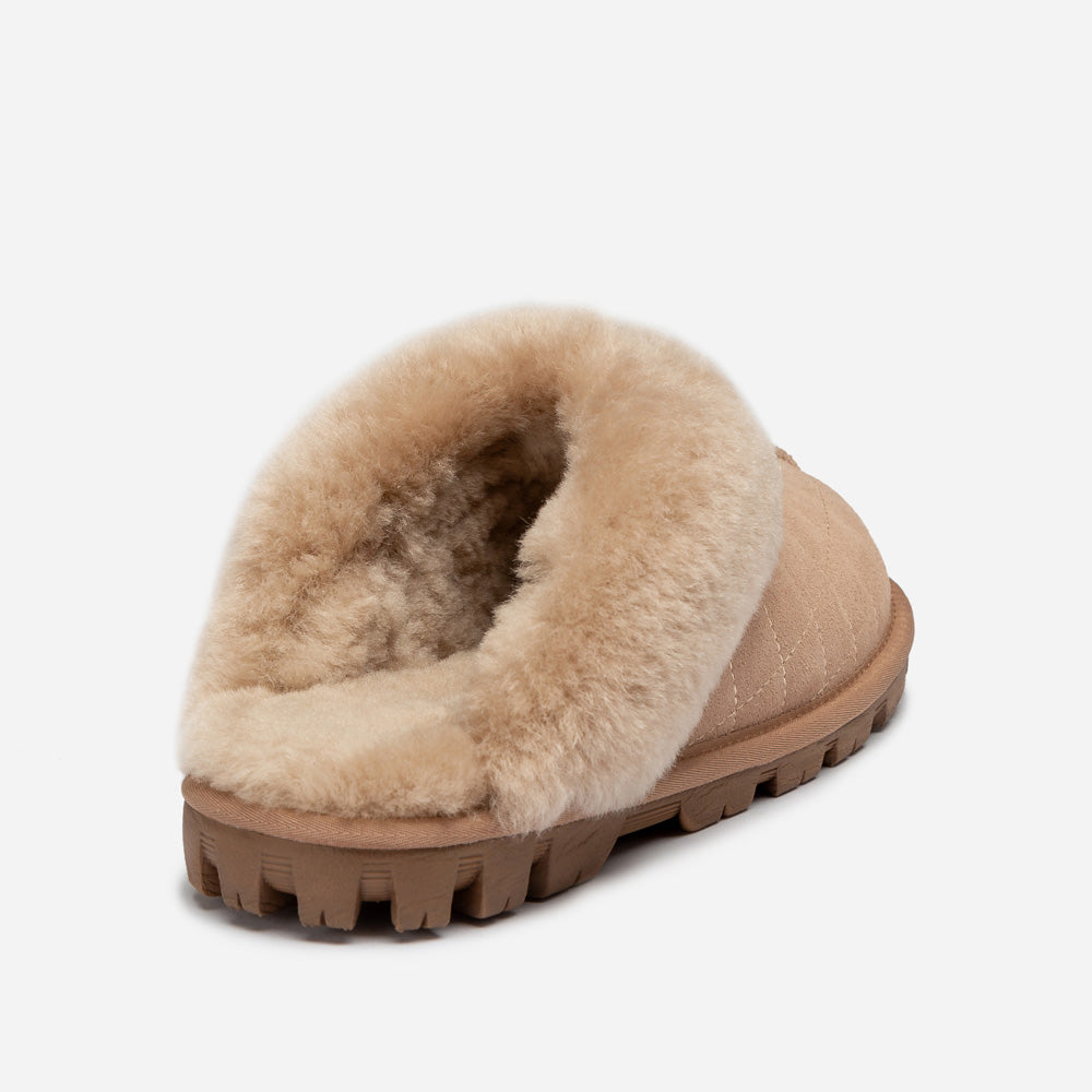 Ugg Coquette Matelasse Emb Logo Slipper( Detachable Feature)-Women Slippers-PEROZ Accessories