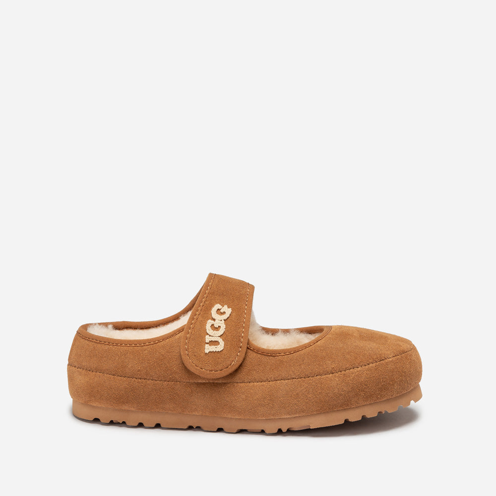Ugg Mary Jane Emb Logo-Women Moccasins Loafers-PEROZ Accessories