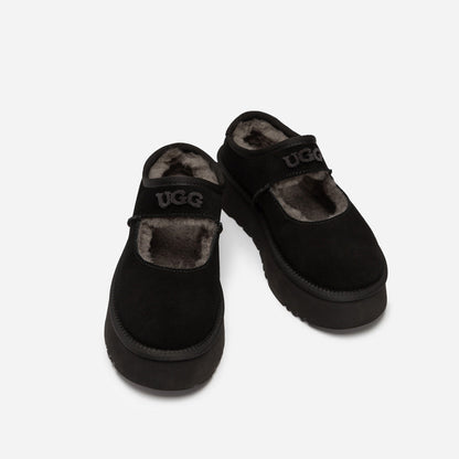 Ugg Mary Jane Emb Logo Platform-Women Moccasins Loafers-PEROZ Accessories