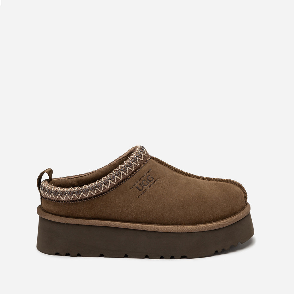 Ugg Sydney Spring Platform Slipper (Water Resistant) (Detachable Wool Insole)-Women Slippers-PEROZ Accessories