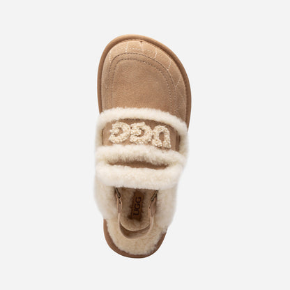 UGG Violet Matelassé Shearling Slipper (Elastic Logo, Detachable Feature)-Women Slippers-PEROZ Accessories