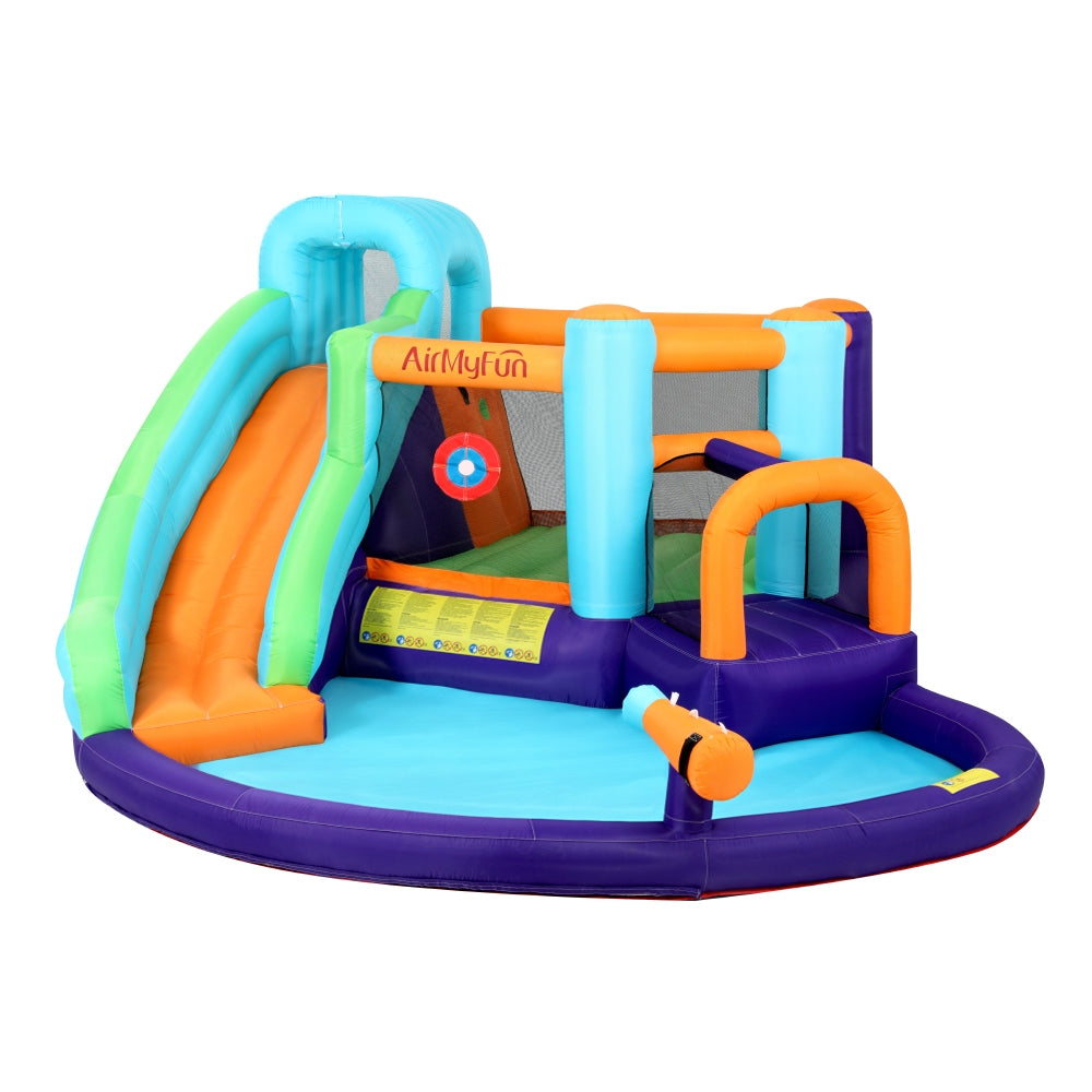 AirMyFun Inflatable Water Slide Kids Jumping Castle Trampoline Outdoor-Home &amp; Garden &gt; Pool &amp; Accessories &gt; Pool Toys &amp; Inflatables-PEROZ Accessories