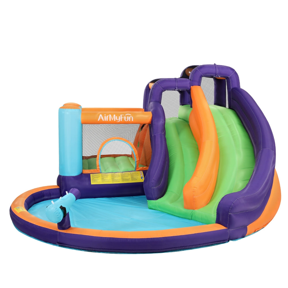 AirMyFun Inflatable Water Slide Kids Jumping Trampoline Castle Double Slide-Home &amp; Garden &gt; Pool &amp; Accessories &gt; Pool Toys &amp; Inflatables-PEROZ Accessories