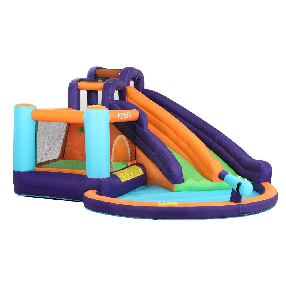 AirMyFun Inflatable Water Slide Kids Jumping Trampoline Castle Double Slide-Home &amp; Garden &gt; Pool &amp; Accessories &gt; Pool Toys &amp; Inflatables-PEROZ Accessories