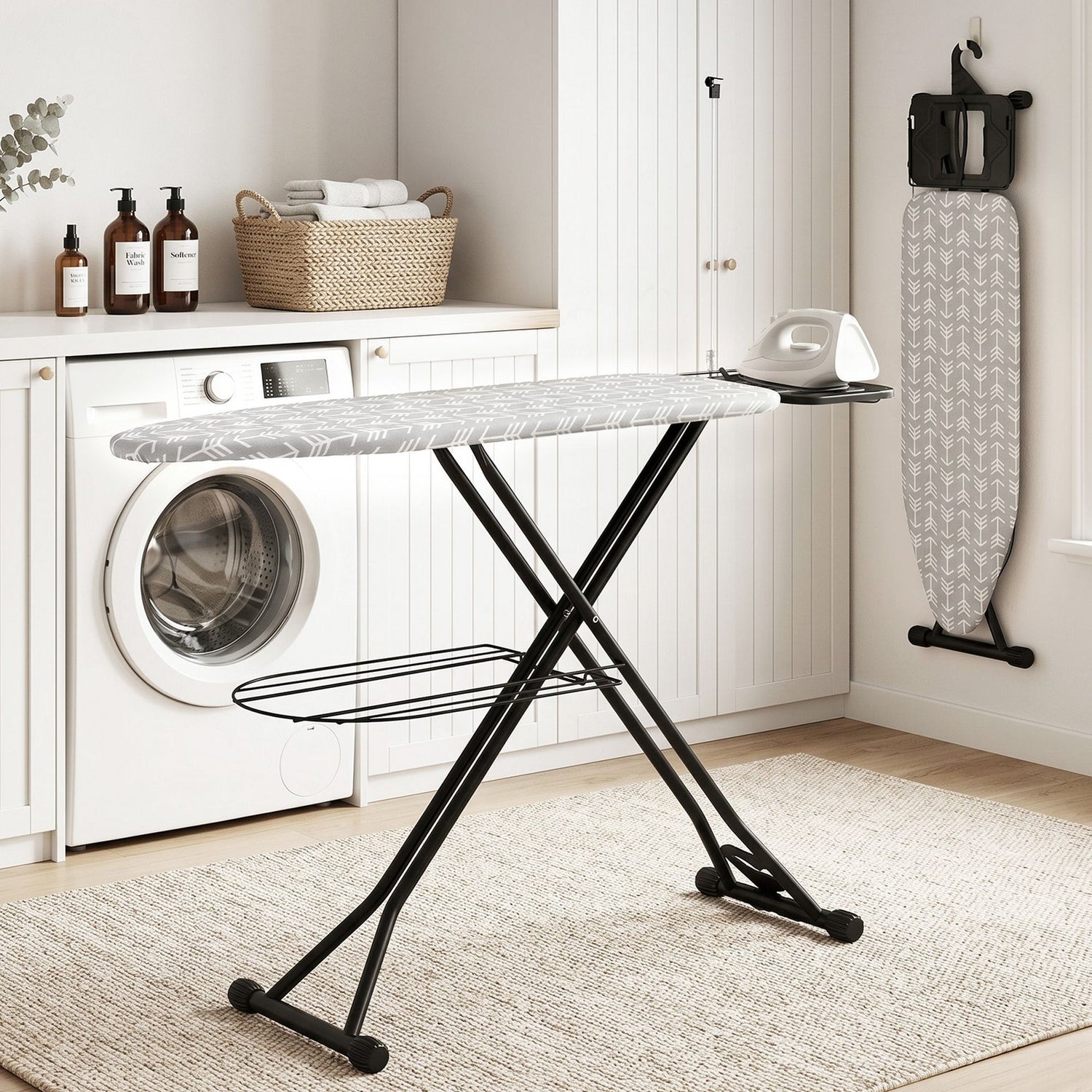 Artiss Foldable Ironing Board with Iron Rest Ironing Board for Laundry Room Arrow