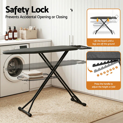 Artiss Foldable Ironing Board with Iron Rest Ironing Board for Laundry Room