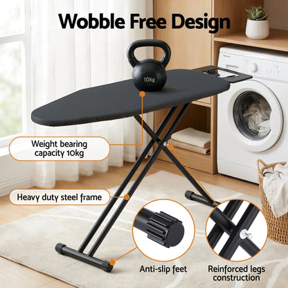 Artiss Ironing Board with Iron Rest with 3 Layers Extra Thick Cover Easy Storage-Appliances > Washers, Dryers &amp; Irons > Irons &amp; Ironing Systems-PEROZ Accessories