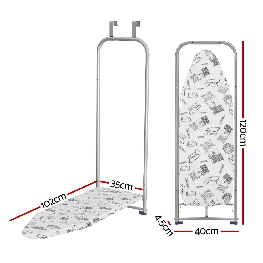 Artiss Ironing Board Wall Mounted Foldable White-Appliances &gt; Washers, Dryers &amp; Irons &gt; Irons &amp; Ironing Systems-PEROZ Accessories