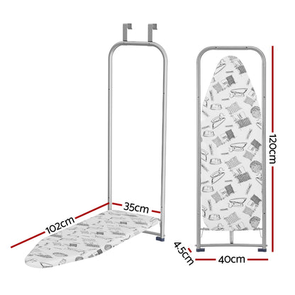 Artiss Ironing Board Wall Mounted Foldable White-Appliances &gt; Washers, Dryers &amp; Irons &gt; Irons &amp; Ironing Systems-PEROZ Accessories