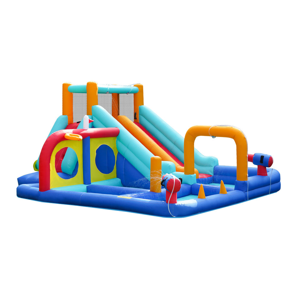 Doctor Dolphin 10-IN-1 Inflatable Water Park Dual Slides-Inflatable Toys-PEROZ Accessories