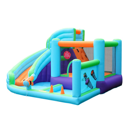 Doctor Dolphin 10-IN-1 Inflatable Water Park Bounce Castle-Inflatable Toys-PEROZ Accessories
