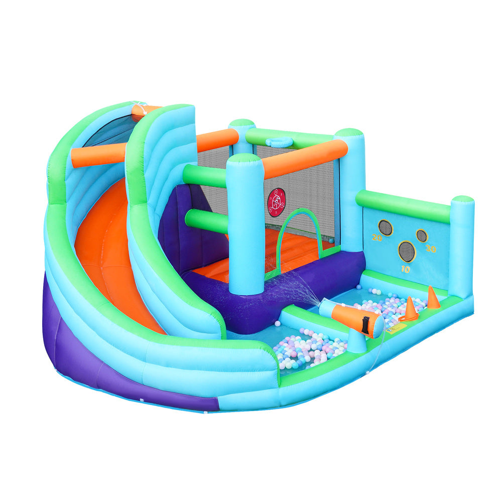 Doctor Dolphin 10-IN-1 Inflatable Water Park Bounce Castle-Inflatable Toys-PEROZ Accessories