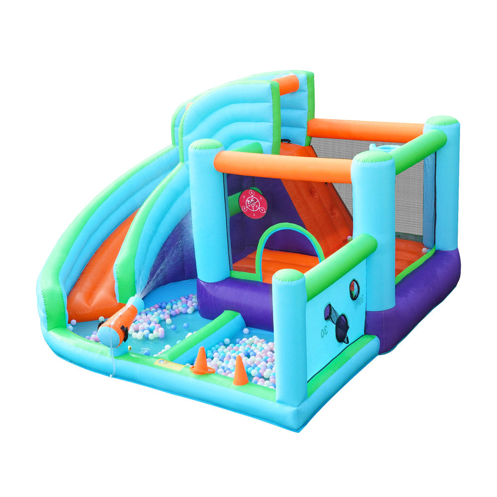 Doctor Dolphin 10-IN-1 Inflatable Water Park Bounce Castle-Inflatable Toys-PEROZ Accessories