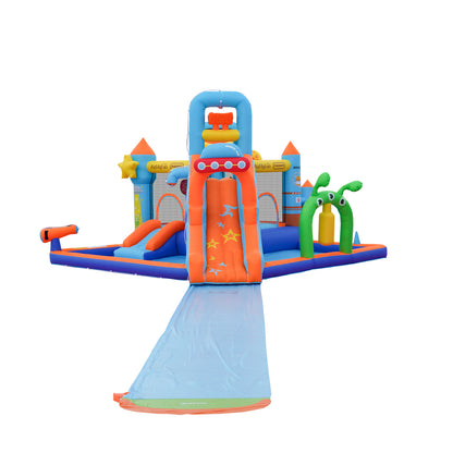 AirMyFun 12 Play Zones Inflatable Trampoline Castle Space Theme-Inflatable Toys-PEROZ Accessories