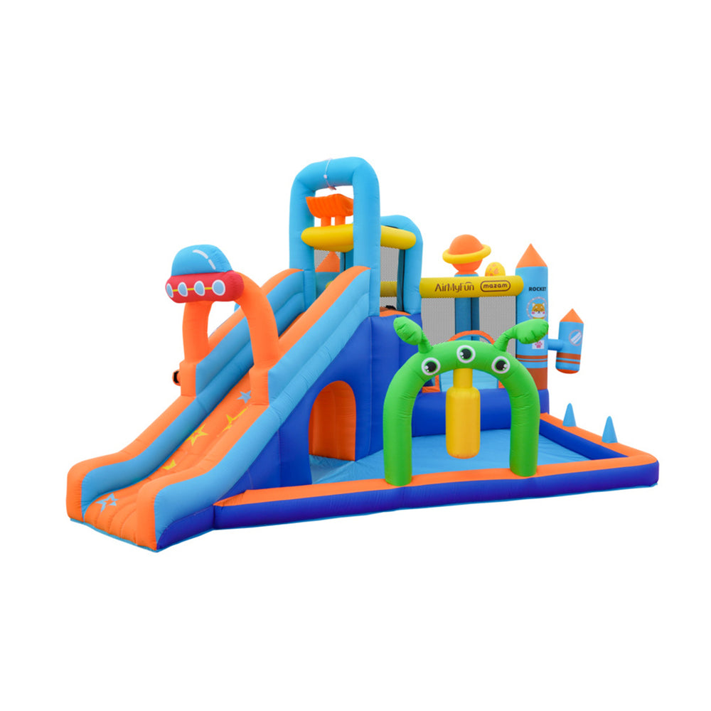 AirMyFun 12 Play Zones Inflatable Trampoline Castle Space Theme-Inflatable Toys-PEROZ Accessories