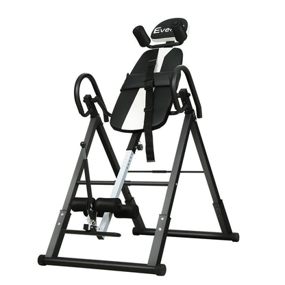 Everfit Inversion Table Gravity Exercise Inverter Back Stretcher Home Gym Grey-Sports &amp; Fitness > Fitness Accessories-PEROZ Accessories