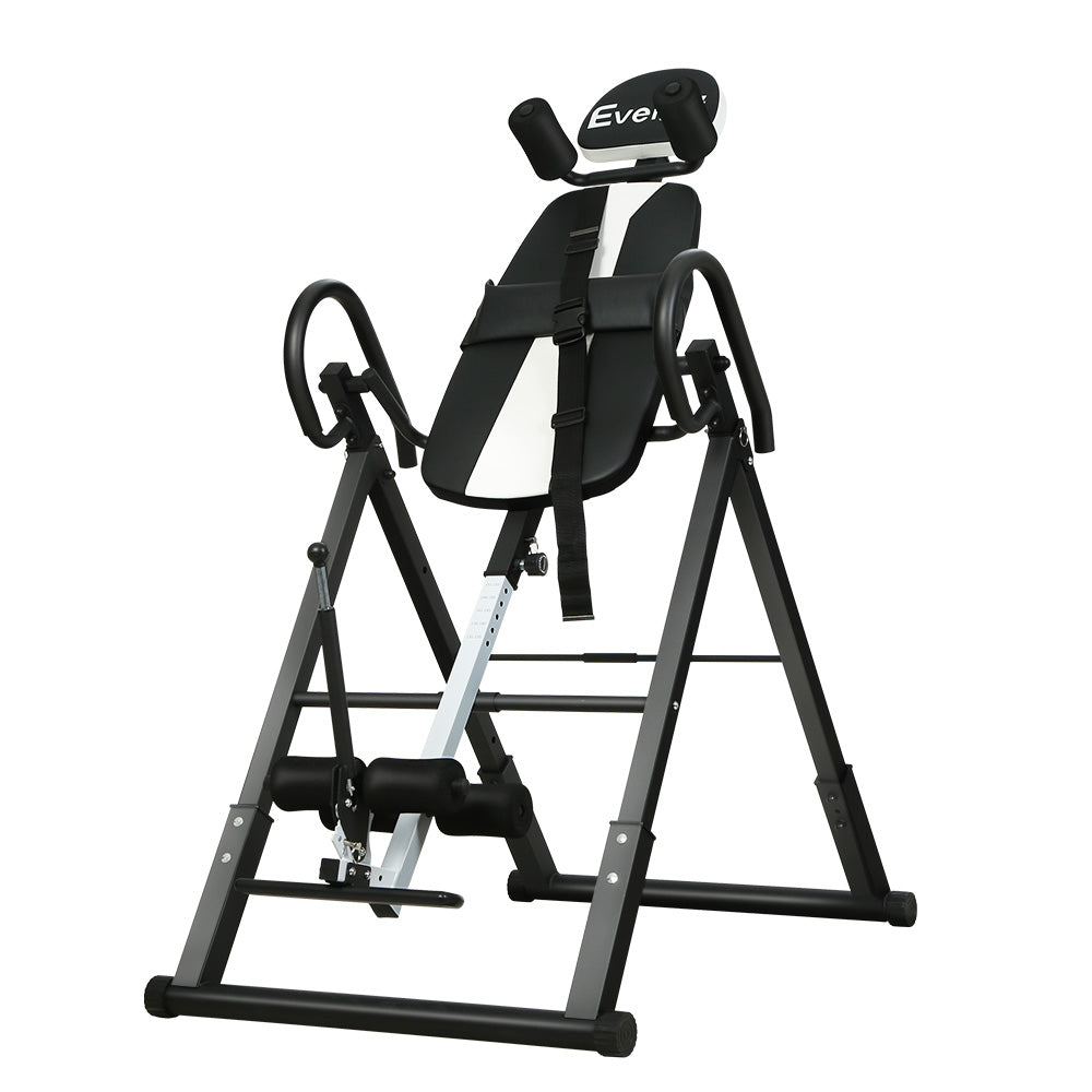 Everfit Inversion Table Gravity Exercise Inverter Back Stretcher Home Gym Grey-Sports &amp; Fitness &gt; Fitness Accessories-PEROZ Accessories