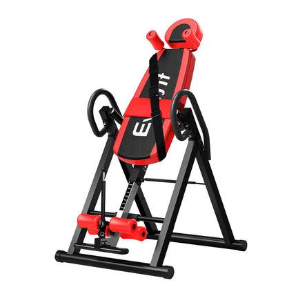 Everfit Inversion Table Gravity Exercise Inverter Back Stretcher Home Gym Red-Sports &amp; Fitness > Fitness Accessories-PEROZ Accessories