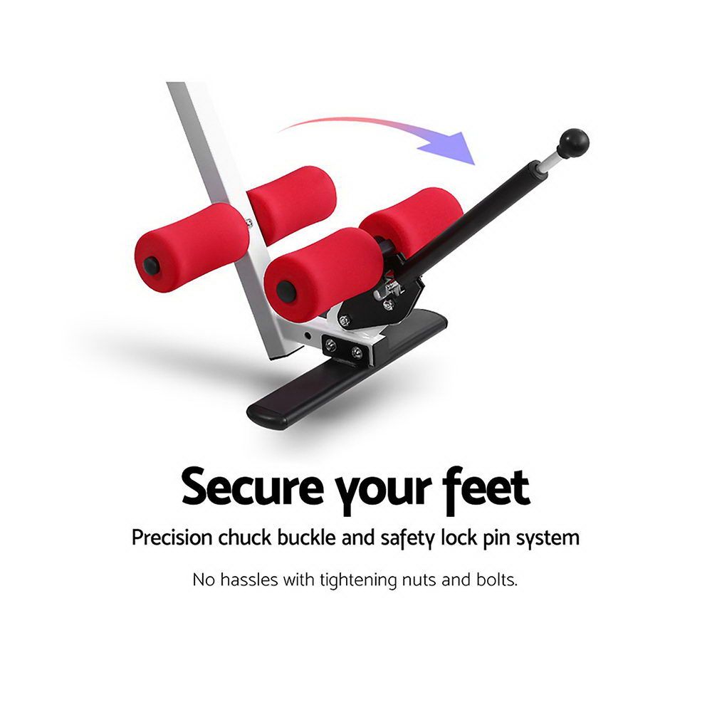 Everfit Inversion Table Gravity Exercise Inverter Back Stretcher Home Gym Red-Sports &amp; Fitness > Fitness Accessories-PEROZ Accessories