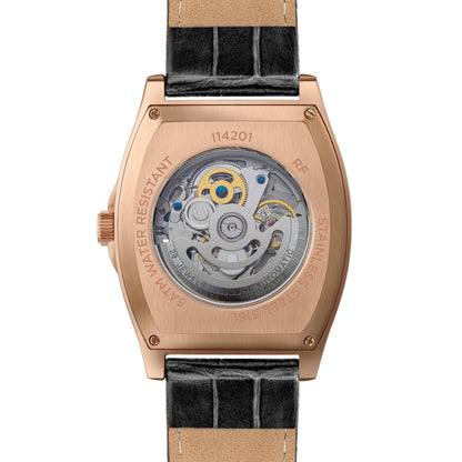 Ingersoll The California Automatic Rose Gold Black Leather Strap Watch-PEROZ Accessories