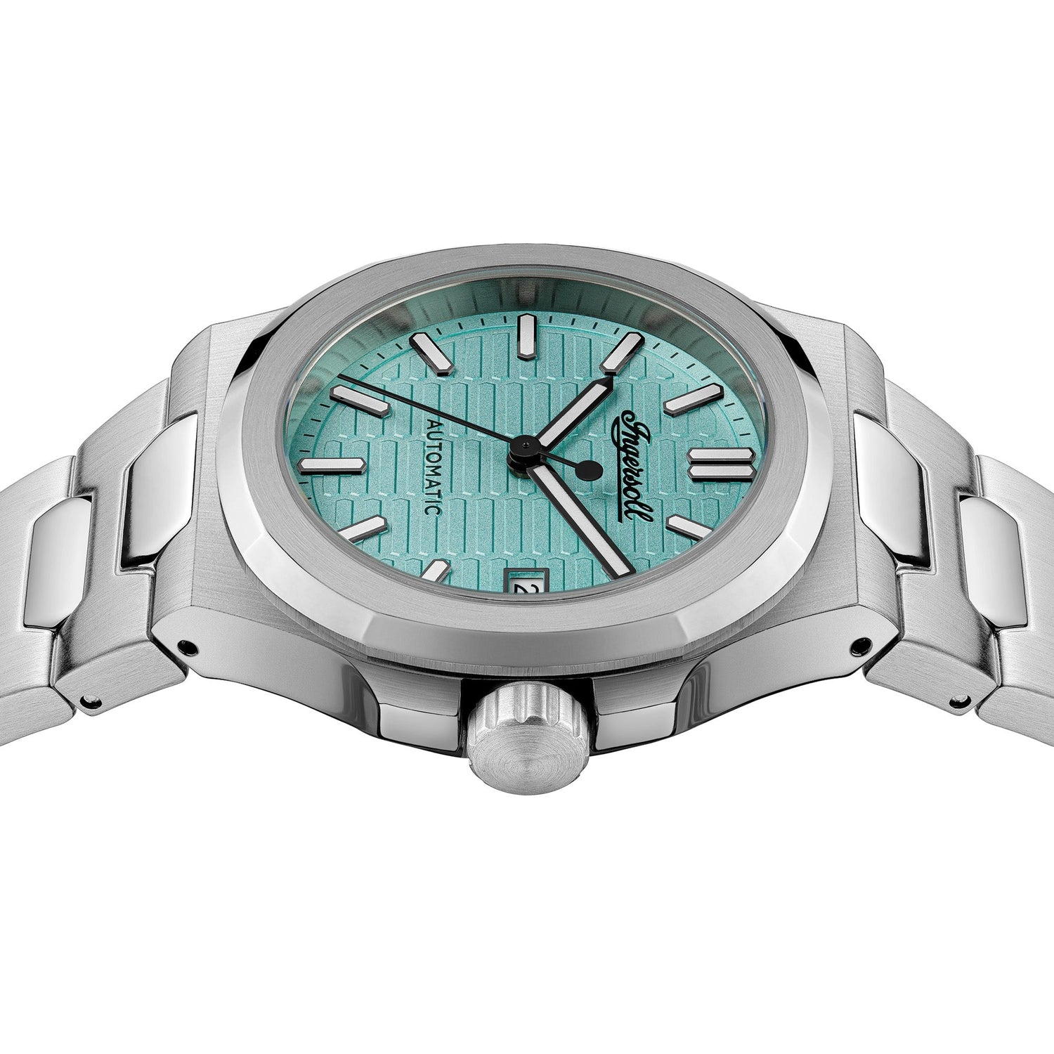 Ingersoll The Catalina Light Blue Dial Stainless Steel Bracelet Watch-PEROZ Accessories