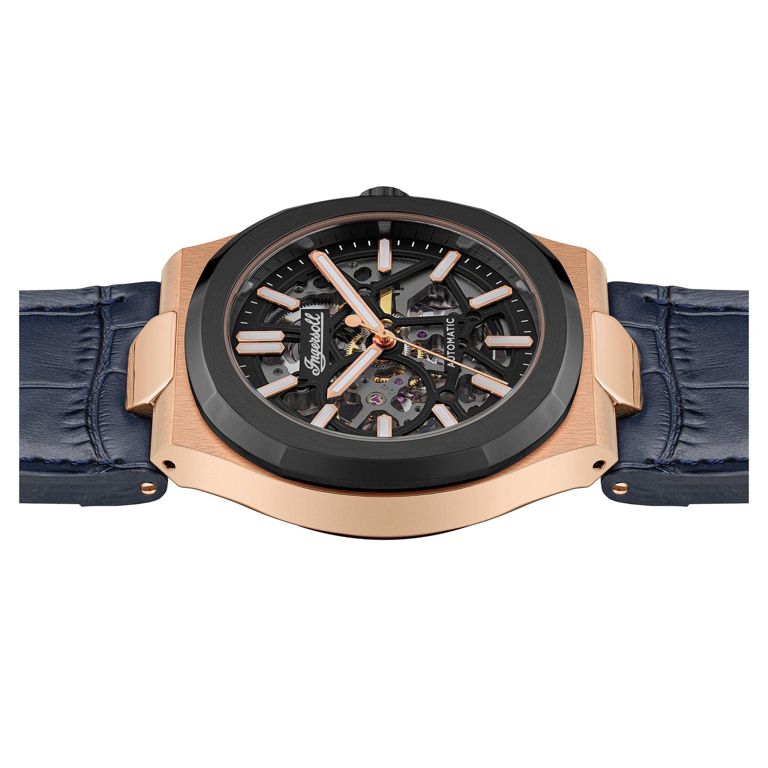 Ingersoll The Catalina Rose Gold Blue Watch-PEROZ Accessories