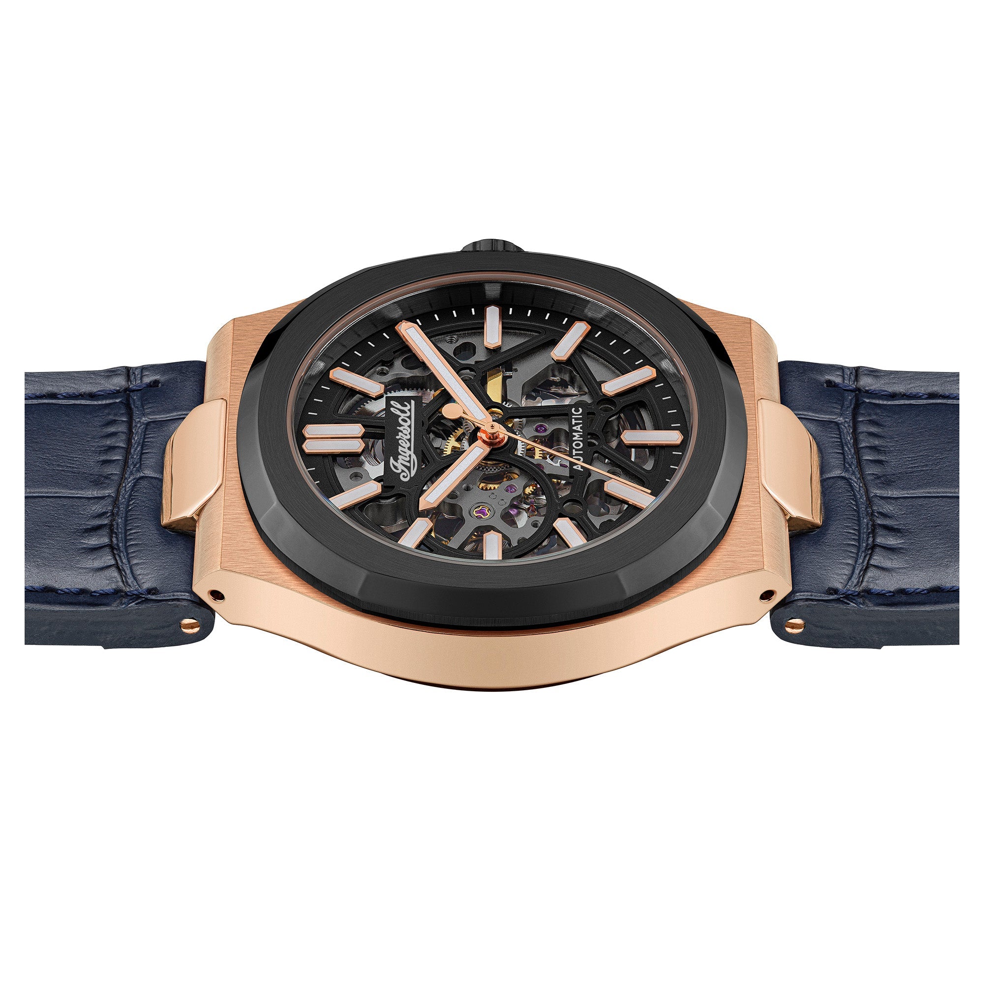 Ingersoll The Catalina Rose Gold Blue Watch-PEROZ Accessories