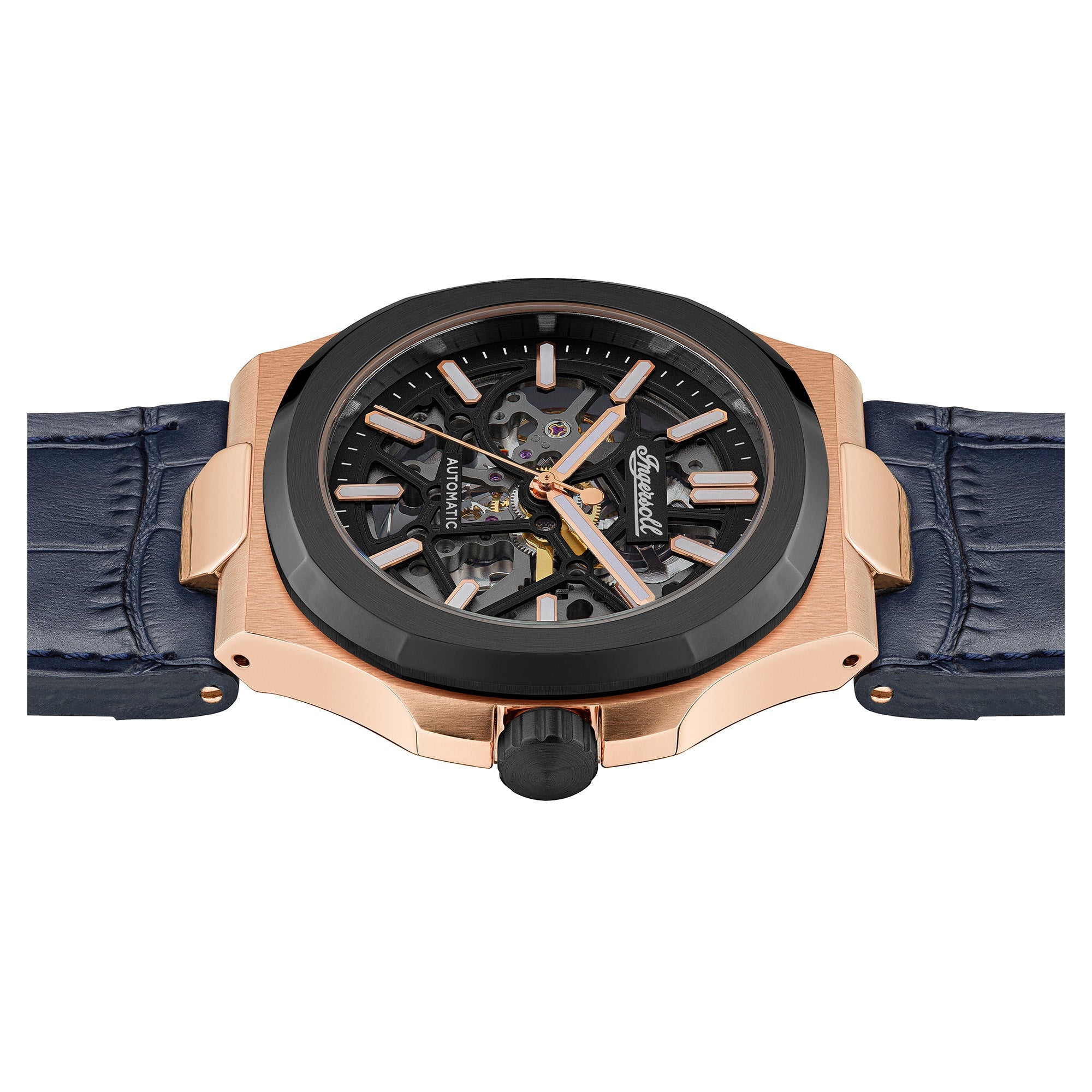 Ingersoll The Catalina Rose Gold Blue Watch-PEROZ Accessories