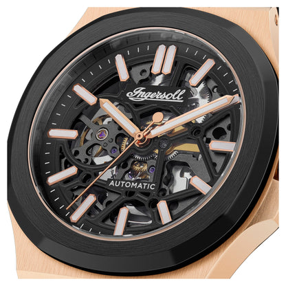 Ingersoll The Catalina Rose Gold Blue Watch-PEROZ Accessories