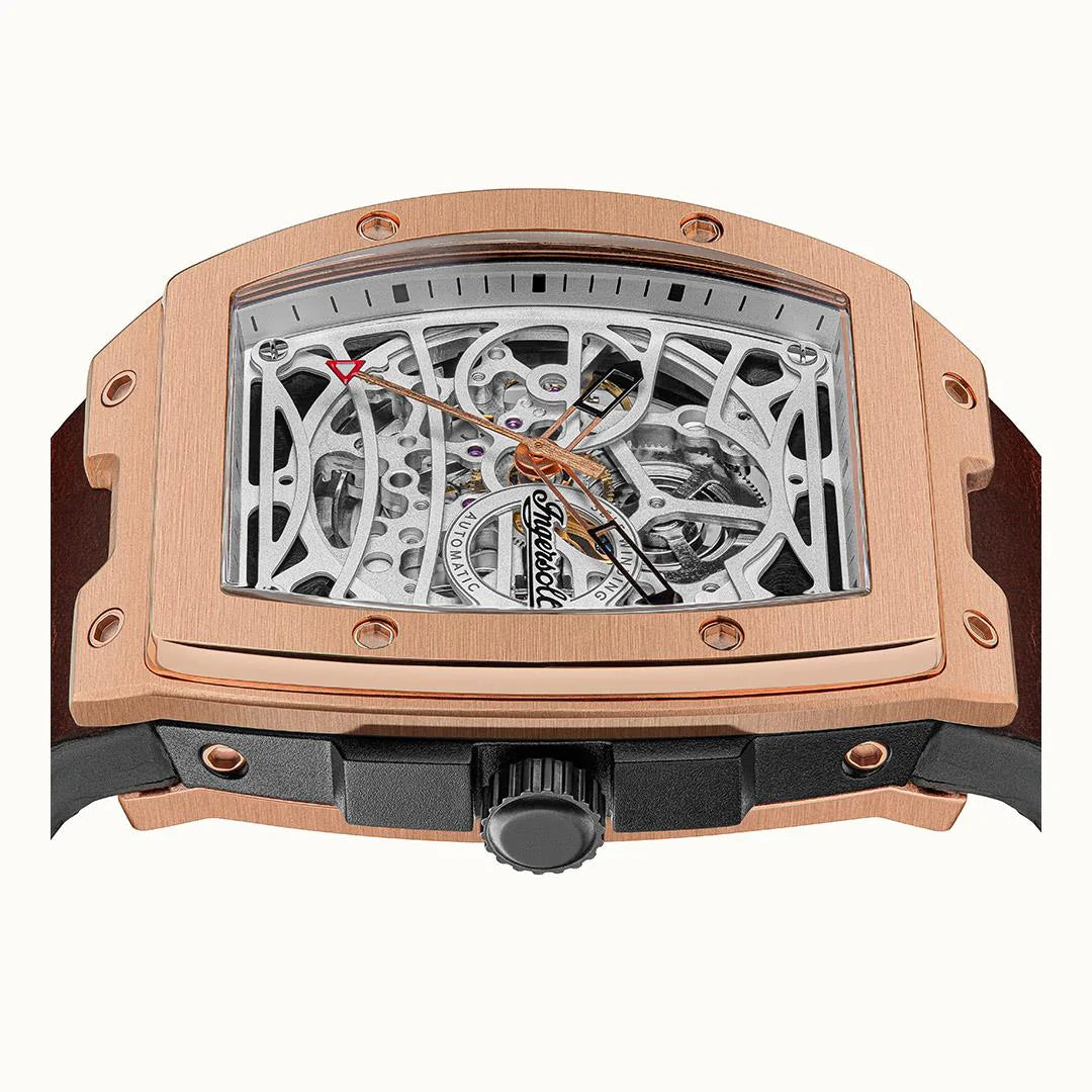Ingersoll The Challenger Automatic Rose Gold Watch-PEROZ Accessories