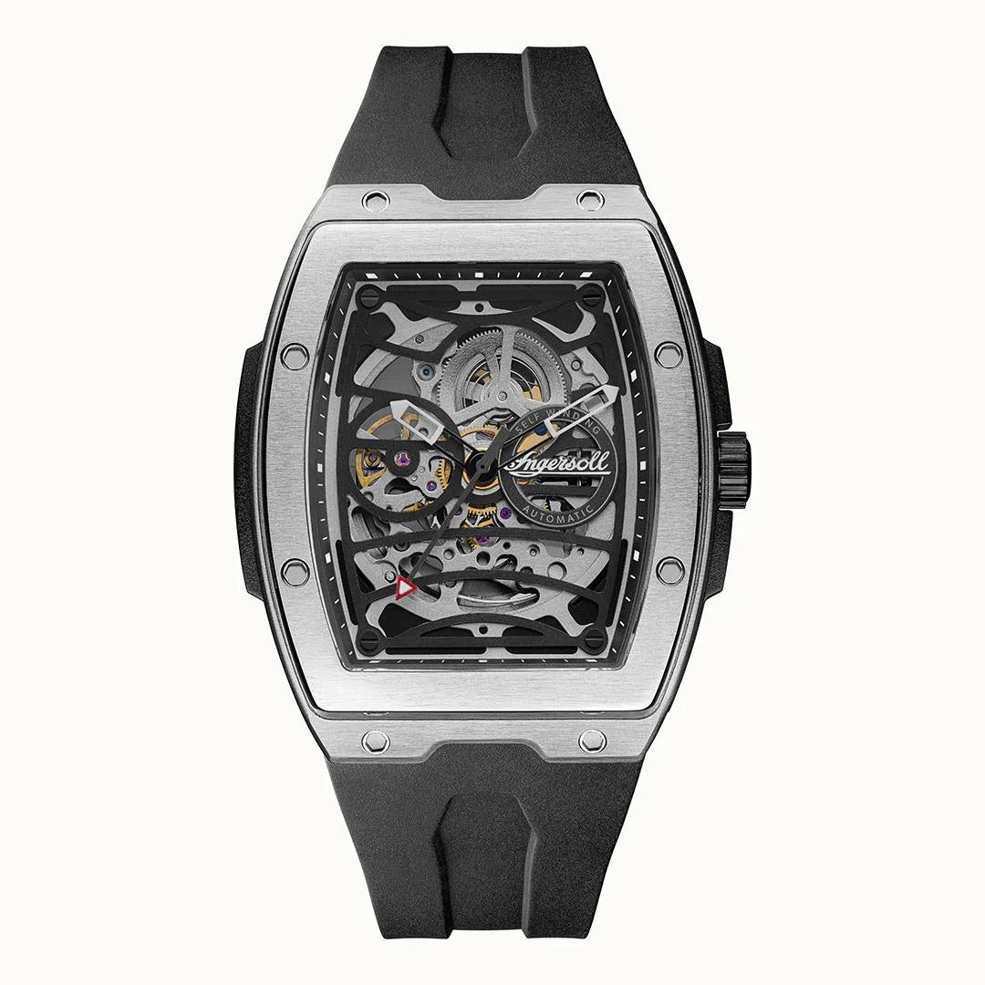 Ingersoll The Challenger Automatic Silver and Black Watch-PEROZ Accessories